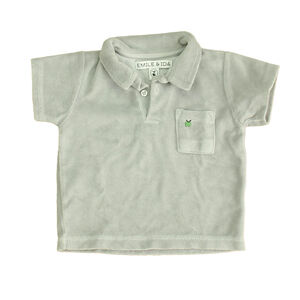 Emile & Ida Boys Gray Polo Shirt size: 9 Months